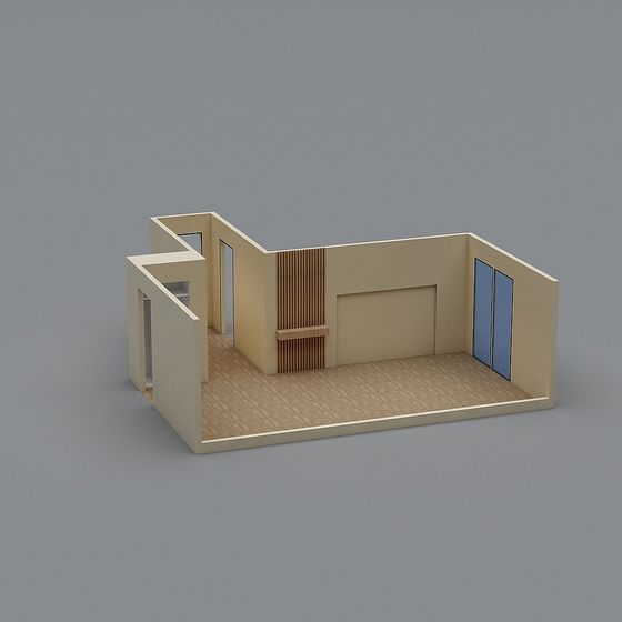 Modern Minimalist Interior 3D model