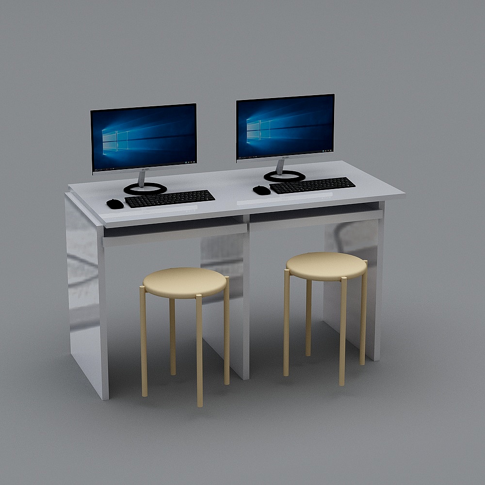 Aula computer moderna - tavoli e sedie per computer