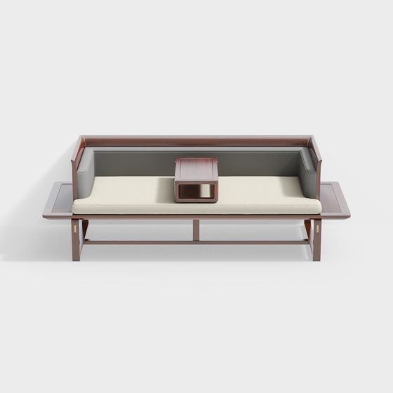Minimalist Low-Poly Sofa 3D model