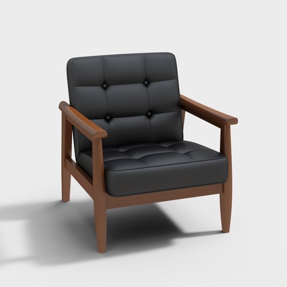 Vintage Lounge Chair 3D model