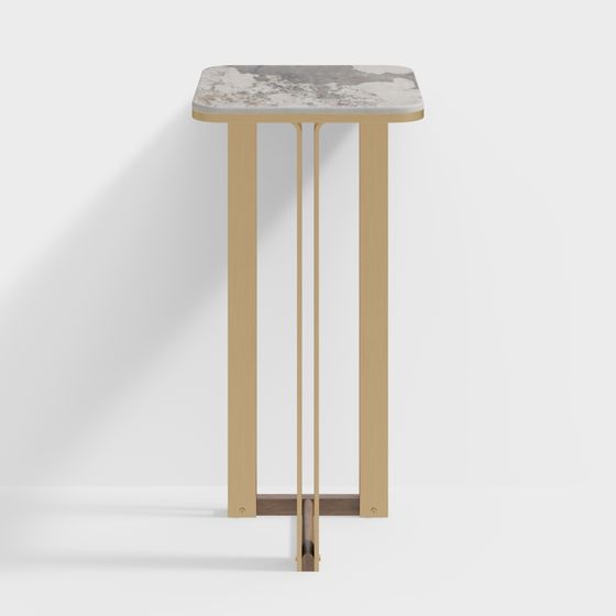 Modern Urban Corner Side Table 3D model