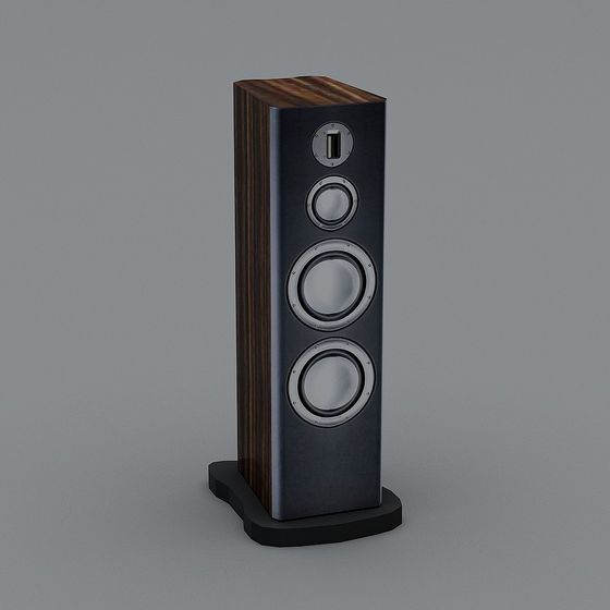 Stylish 3D Speaker Model for Creative Projects