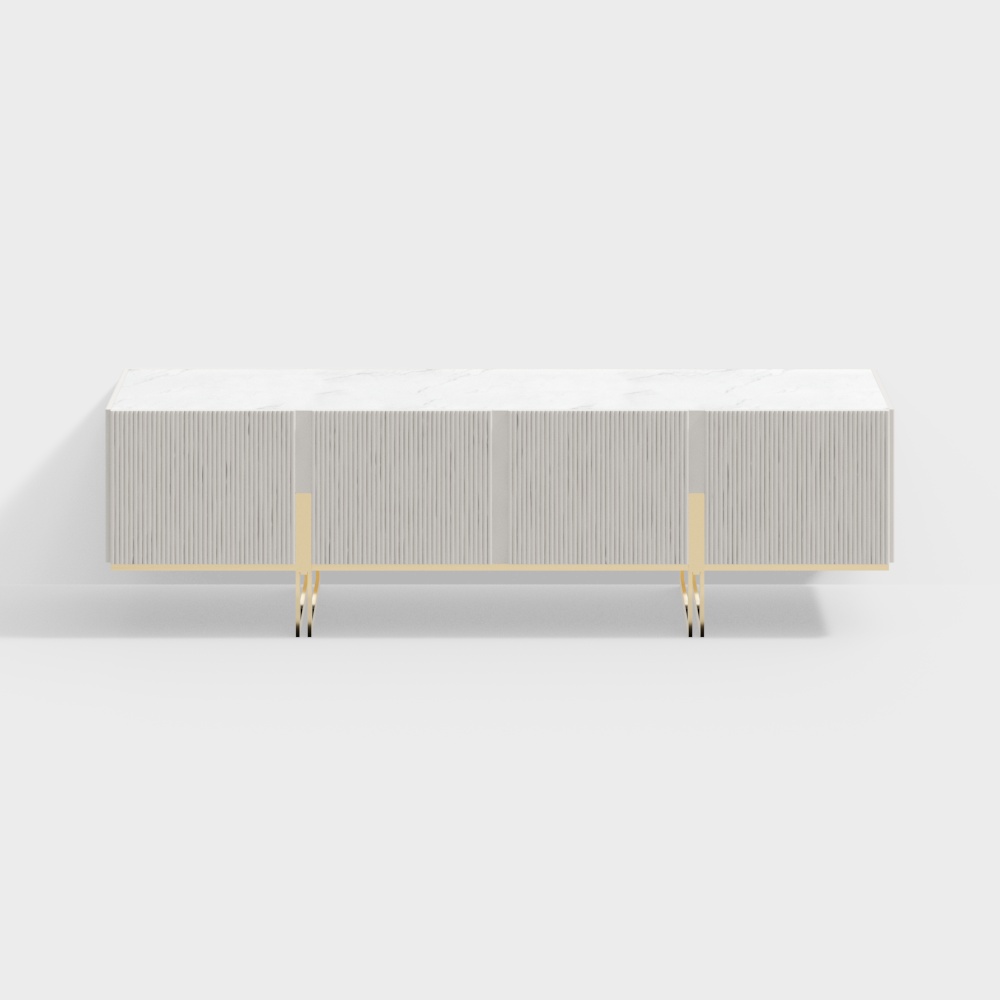Urban Minimalist TV Stand 3D model