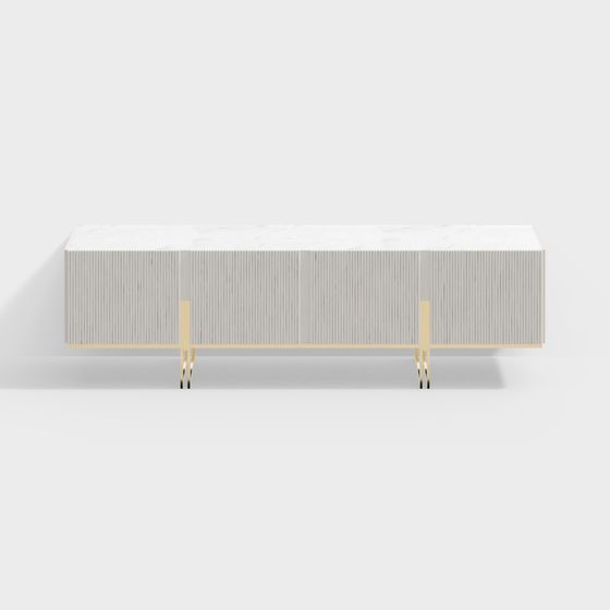 Urban Minimalist TV Stand 3D model