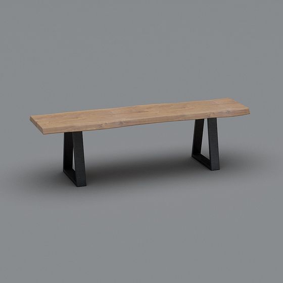 City Bench 3D model - Modern Minimalist Design