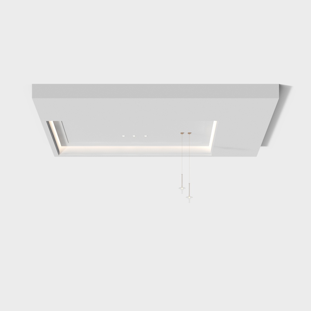 Modern light luxury cloakroom ceiling
