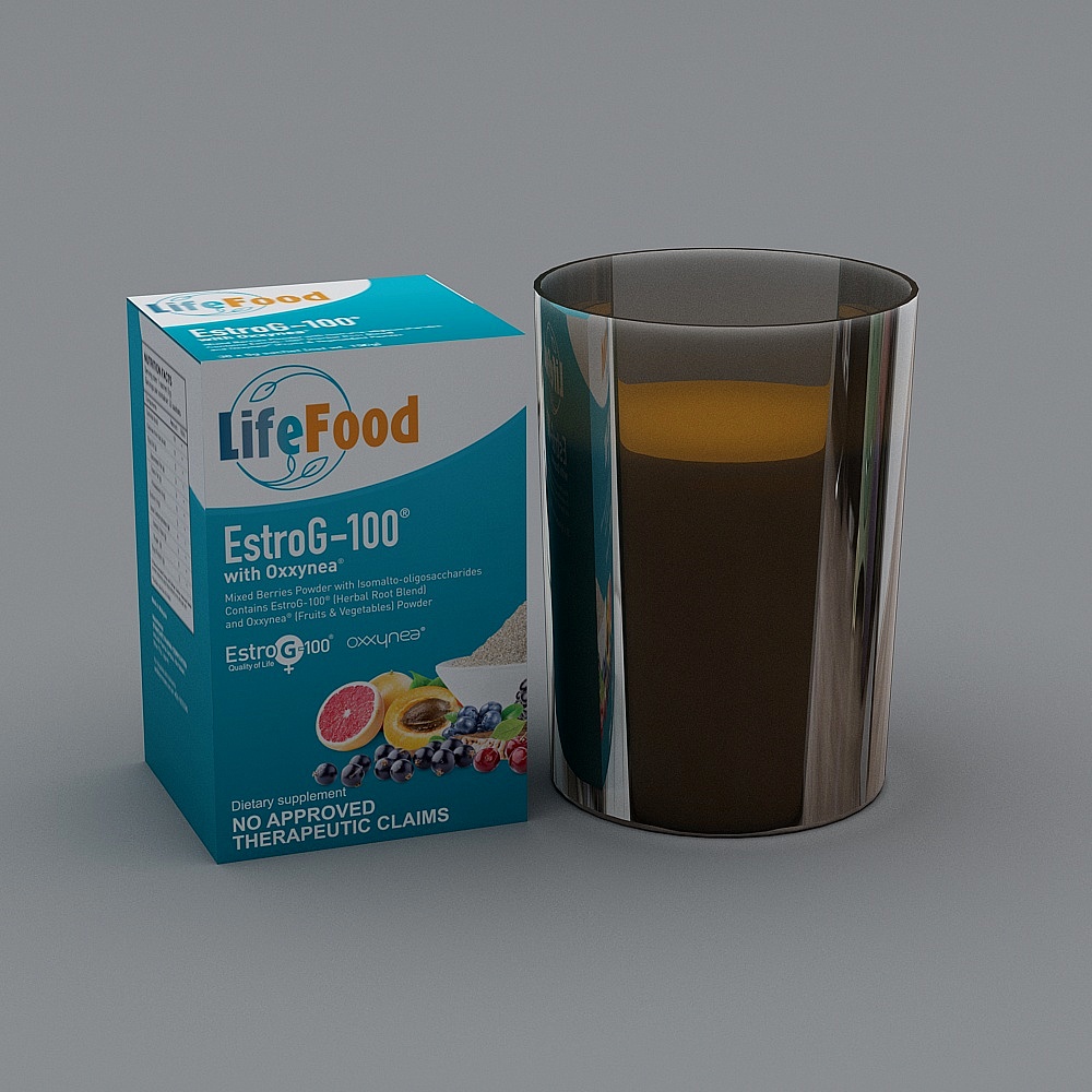 LifeFood EstroG-100® Low-Polygon 3D Model