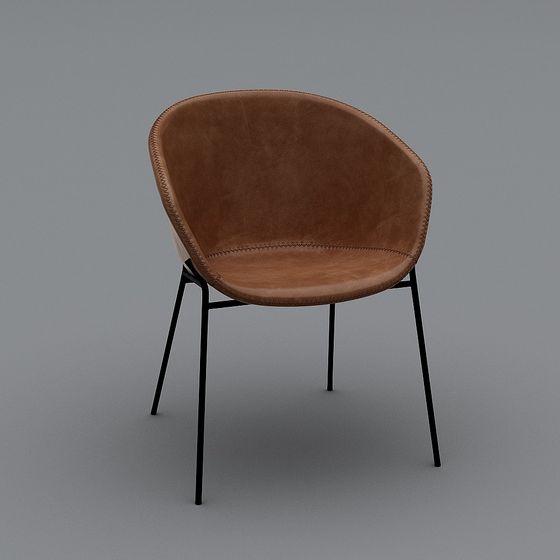 Stylish Low-Poly Chair 3D model for Creative Spaces