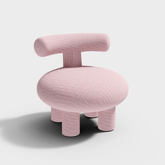 Pink Stool CC2221-3-Z1 3D Model for Memberships