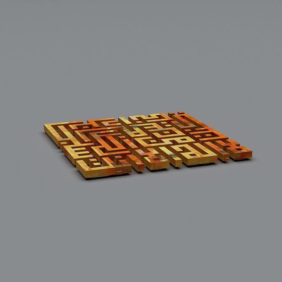 Labyrinth Maze 3D model in Low Poly Style