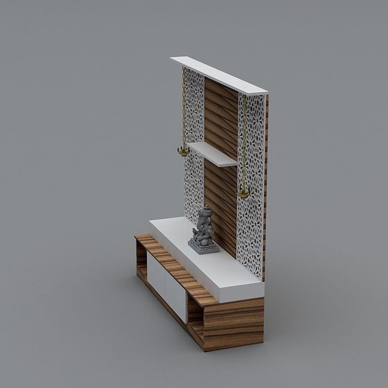 Lattice Entryway Low-Poly 3D model