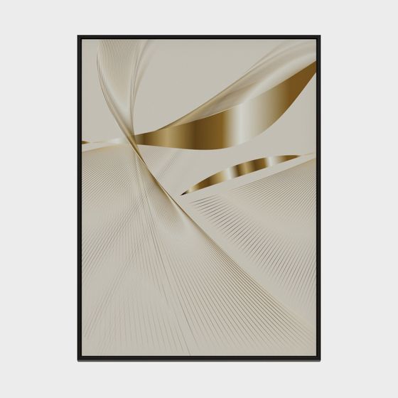 Radiant Abstract Painting 3D Model