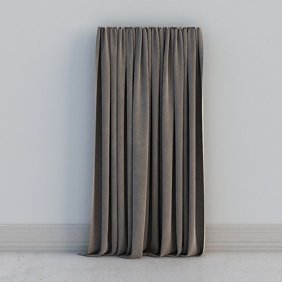Stylish Low-Polygon Curtain 3D model