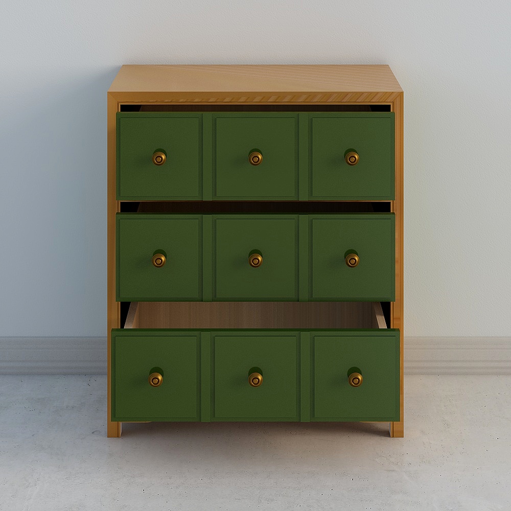 Simple Storage Cabinet 3D model