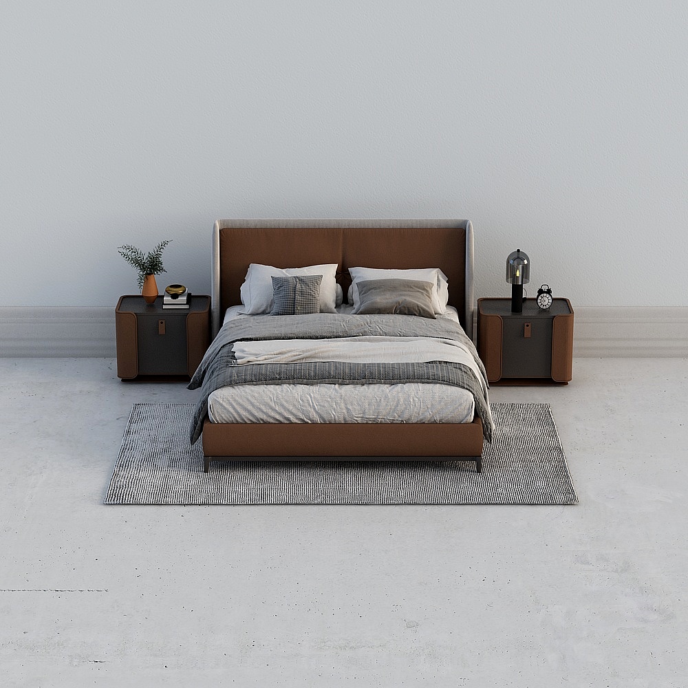 king bed with bedside