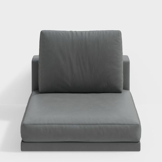 Modern Minimalist 3D Sofa Chair Model