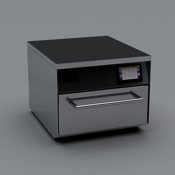 Modern Stainless Steel Oven 3D model