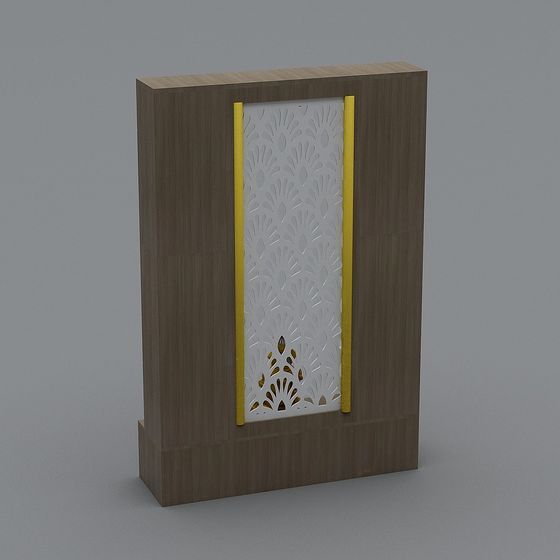 Lattice Panel Decorative Wall 3D model