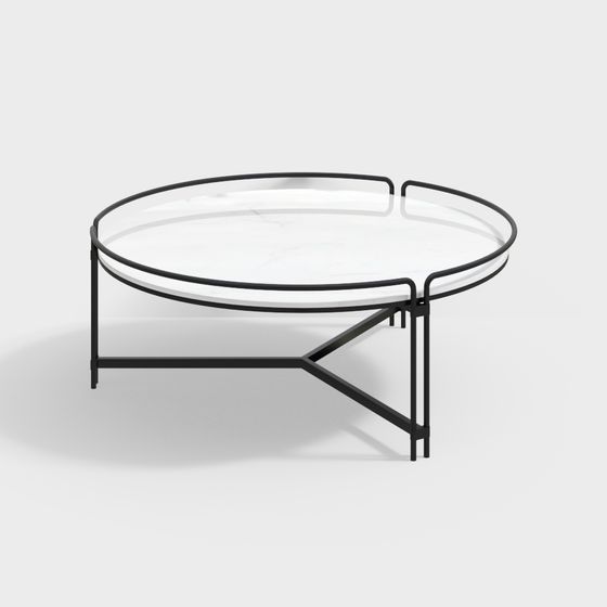 Stylish Round Table 3D model Design