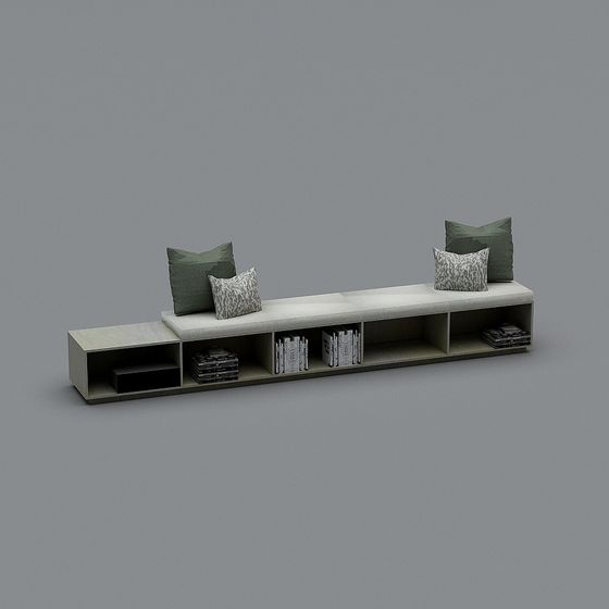 Urban Bookshelf 3D model for Modern Design