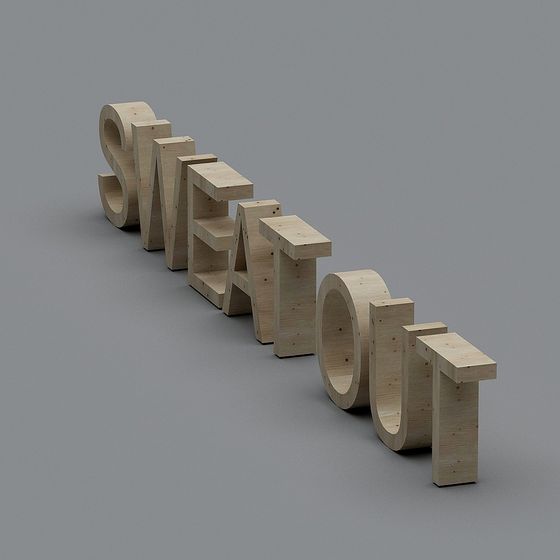 SWEATOUT Low Poly 3D Model for Creative Projects