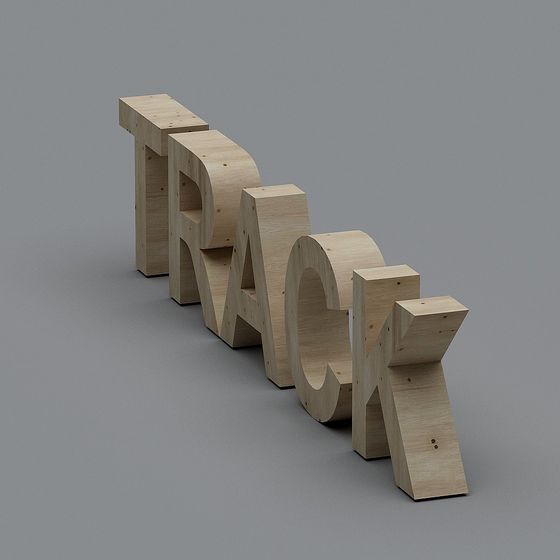 Track Low-Poly 3D Model for Creative Projects