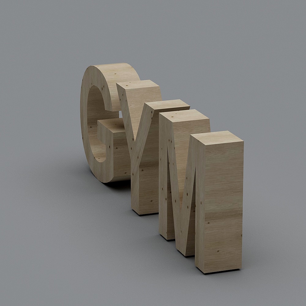 Low-Poly Gym 3D model with High Detail