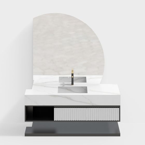 Urban Bathroom Cabinet 3D Model