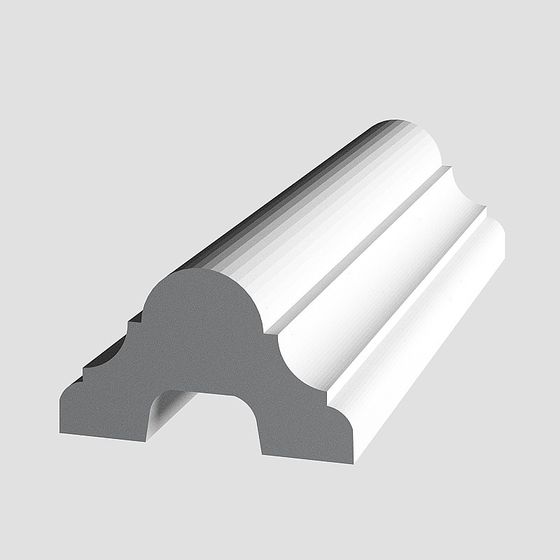 Gray Dicovison Plain Flat Line 3D Model