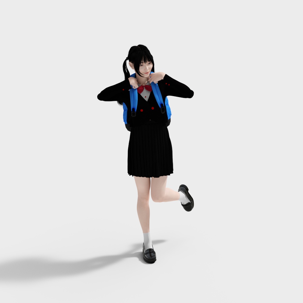 Youthful Character 3D model for Vibrant Scenes