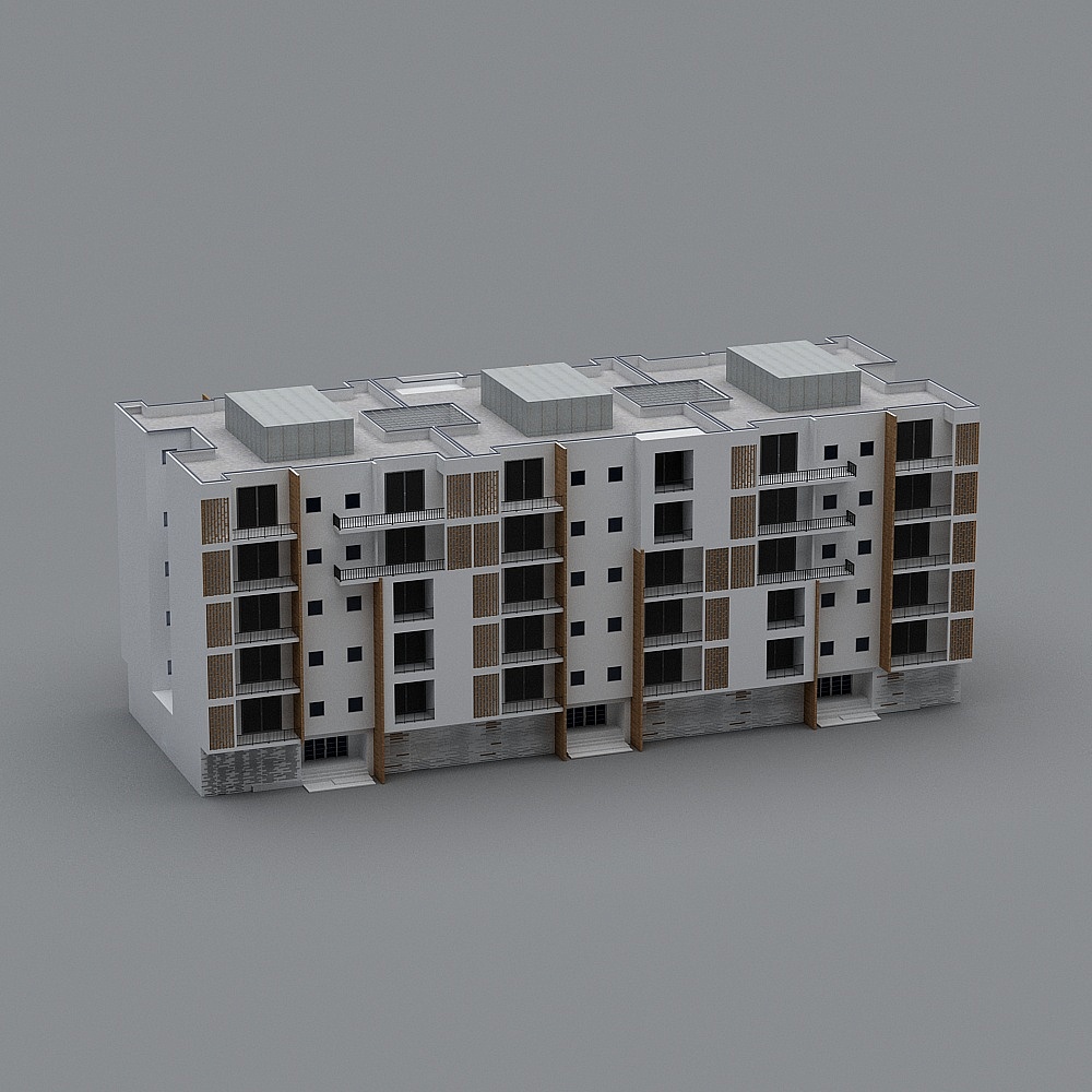 Urban Oasis High-Rise Apartment 3D Model
