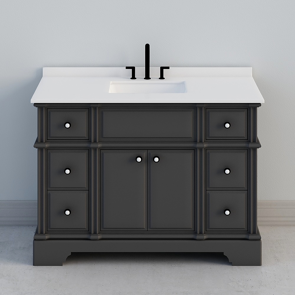 bathroom single sink vanity (1)