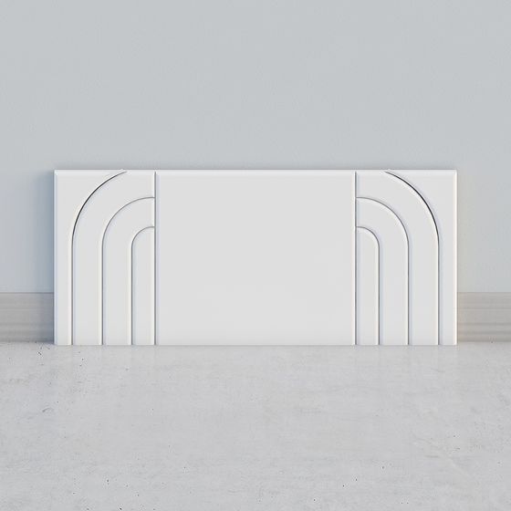 Curved Art Screen 3D model