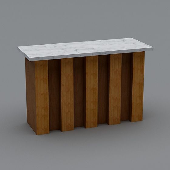 Minimalist Bar Counter 3D model