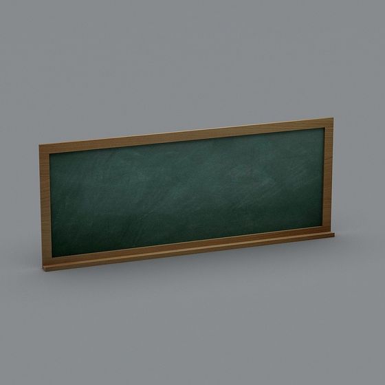 Classic Blackboard 3D model with Low Poly Design