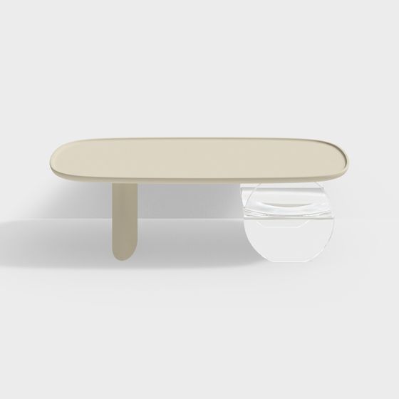 Sleek Glass Table 3D model