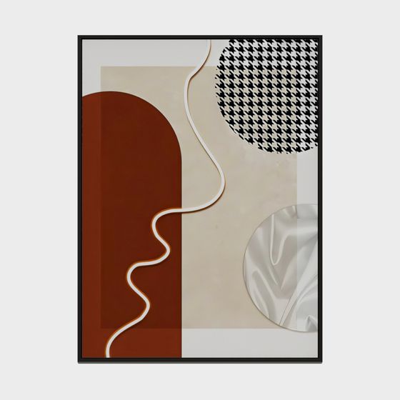 Abstract Geometric Artwork 3D model