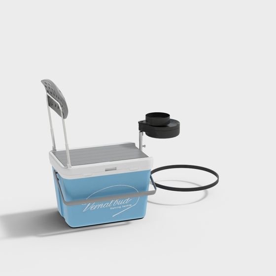 Fishing Cooler 3D Model