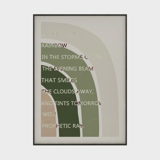 Rainbow Poem Frame 3D model