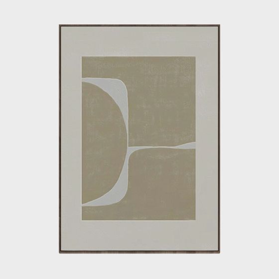 Abstract Frame 3D Model for Modern Aesthetics