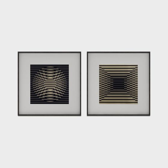 Geometric Illusion 3D Model for Abstract Art