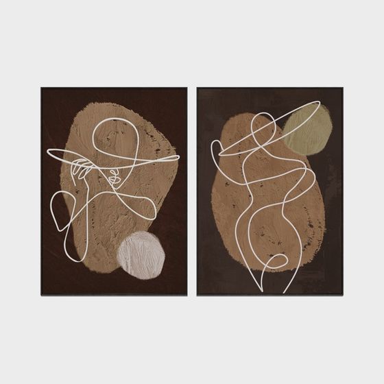 Abstract Line Art 3D Model for Creative Projects