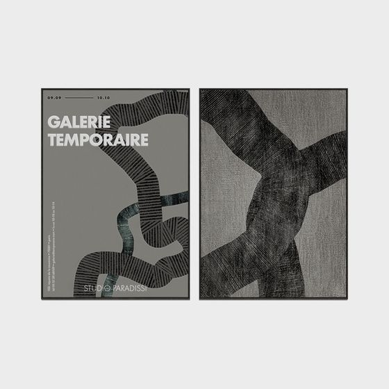 Galerie Temporaire Low-Poly 3D Model