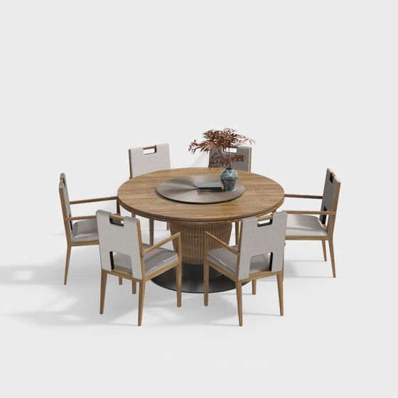 Combinaison de table et chaises nordiques