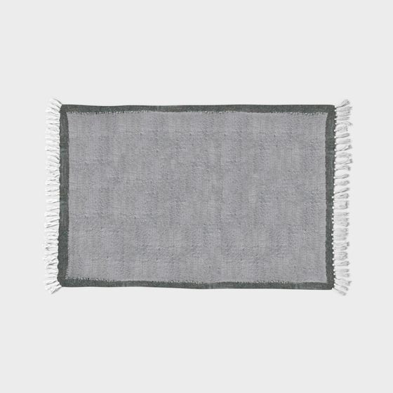 Elegant Grey 3D Rug Model for Modern Interiors