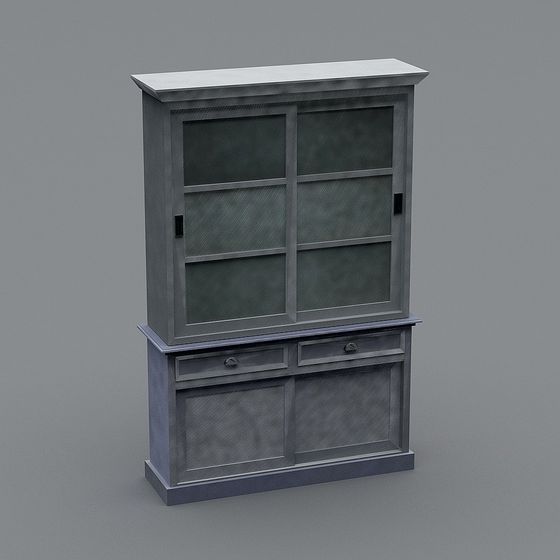 Vintage Storage Cabinet 3D model