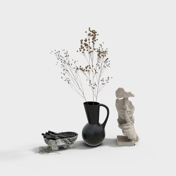 Unique Low-Polygon Decorative 3D Model