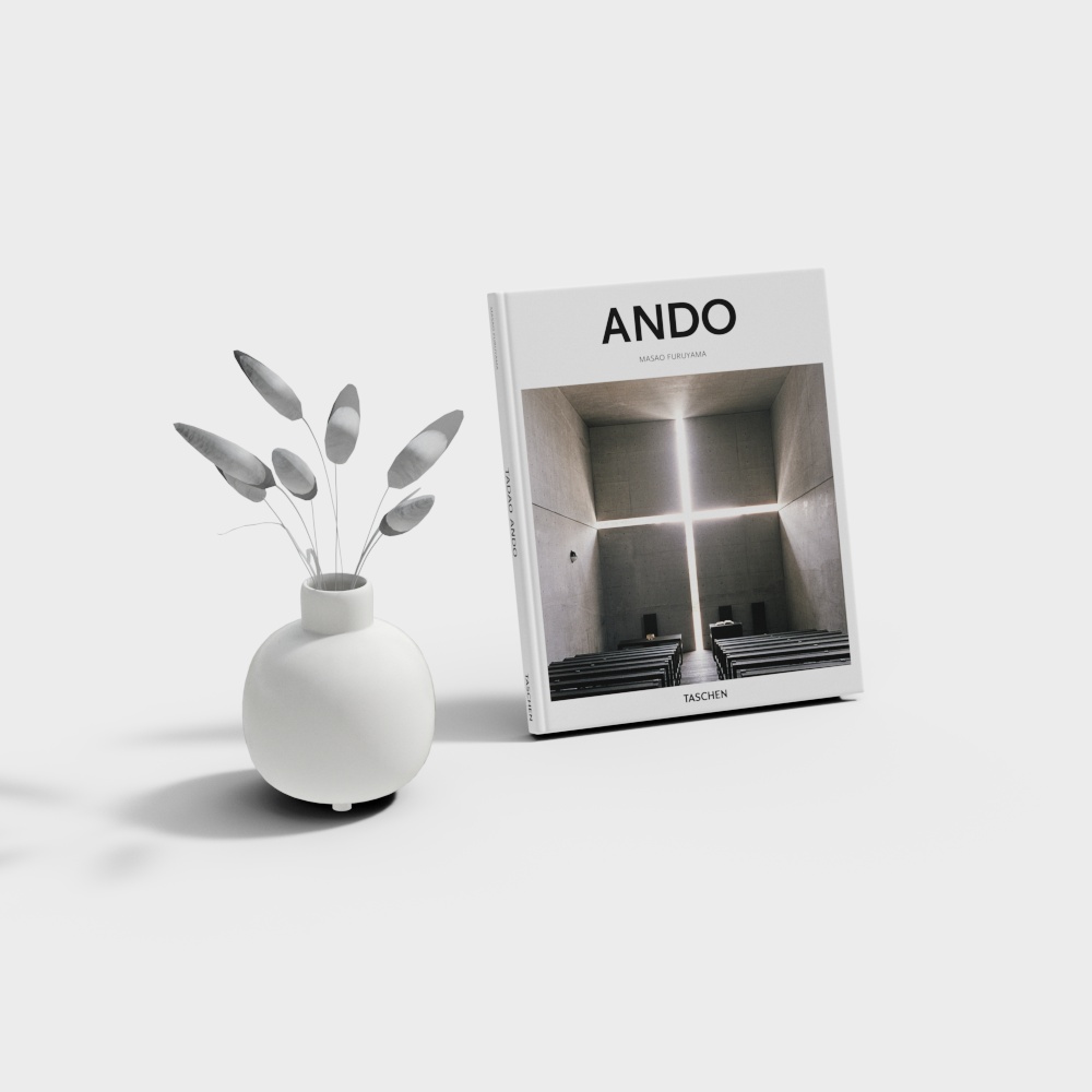 Minimalist White Architectural 3D Model