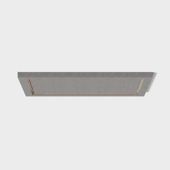 Minimalist Concrete Shelf 3D model