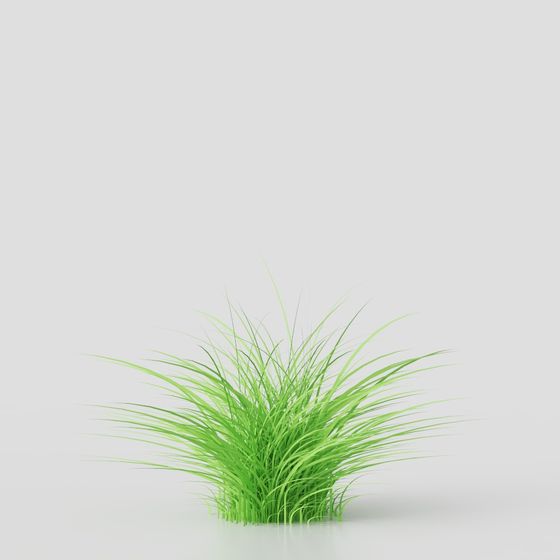 Lush Green Grassland 3D Model for Creative Projects